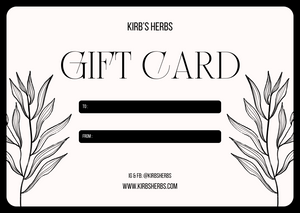 Kirb's Herbs Gift Card